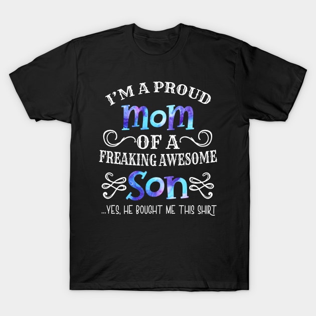 Proud Mom T Shirt - Mother_s Day Gift From a Son to Mom Mama T-Shirt by Simpsonfft